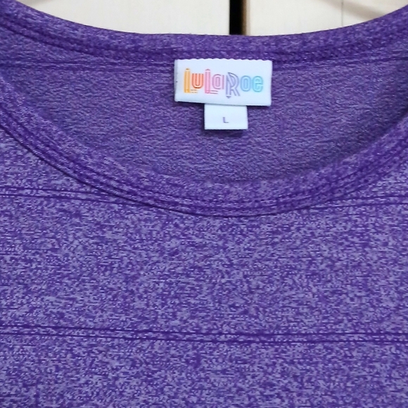 Casual Purple Maxi Dress with Crew Neck and Short Sleeves - Picture 4 of 4